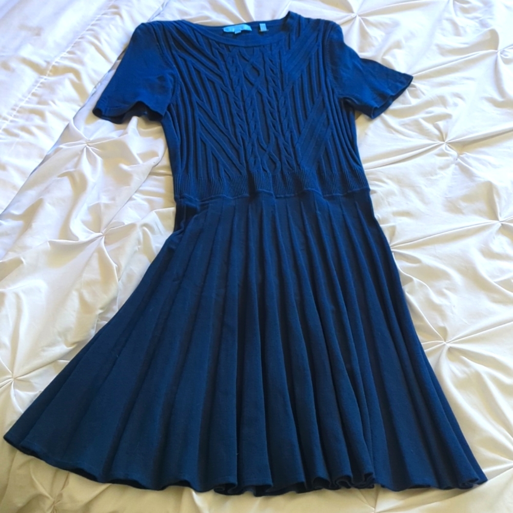 Draper James blue sweater dress. Size M